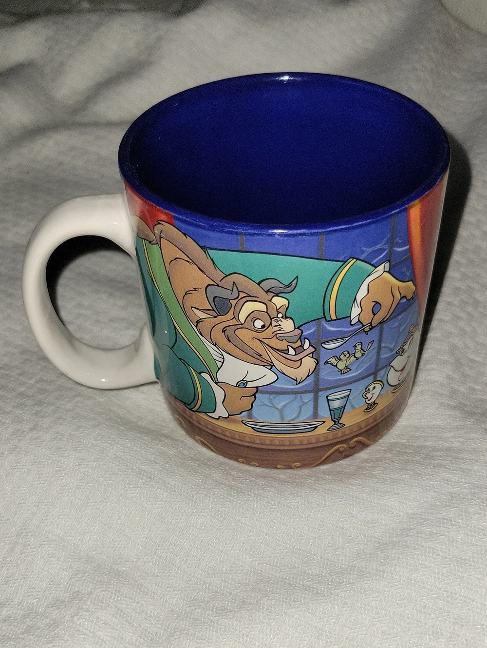 RARE Disney Beauty and the Beast mug EUC